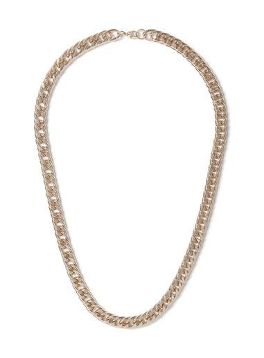 Topman Mens Metallic Gold Look Heavy Chain Necklace*