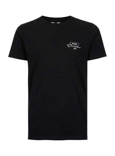 Topman Mens Black Decades Print T-shirt