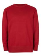 Topman Mens Red Drop Shoulder Sports Sweater
