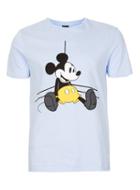 Topman Mens Light Blue Mickey Mouse T-shirt