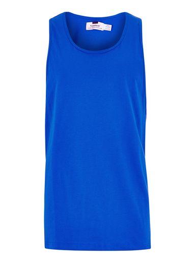 Topman Mens Cobalt Blue Slim Tank
