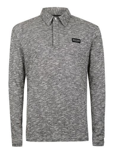 Topman Mens Nicce Grey Twist Polo Neck Sweater