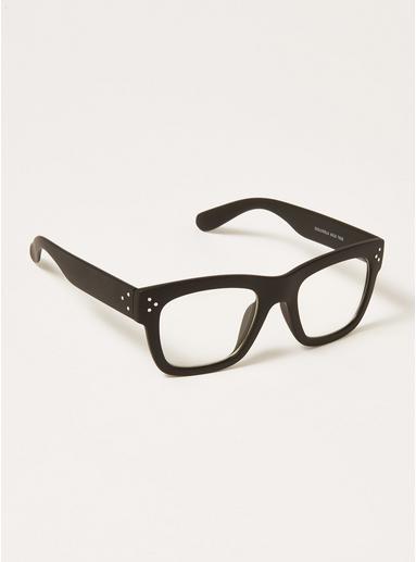 Topman Mens Black Chunky Reader Glasses
