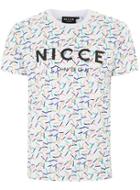 Topman Mens Nicce White Crayon Print T-shirt