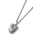 Topman Mens Silver Look Legacy Stamp Pendant Necklace*