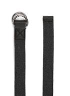 Topman Mens Grey Woven Double D Ring Belt
