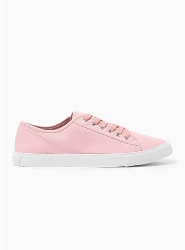 Topman Mens Pink Canvas Felix Sneakers