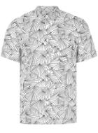 Topman Mens Multi Black And White Geometric Print Shirt