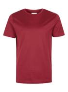Topman Mens Red Topman Premium Burgundy Slim Fit T-shirt