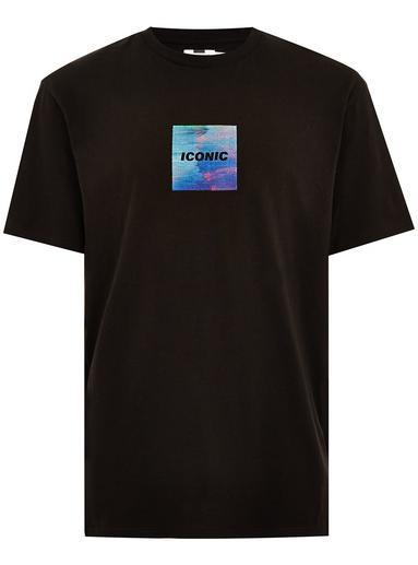 Topman Mens Black Iconic T-shirt