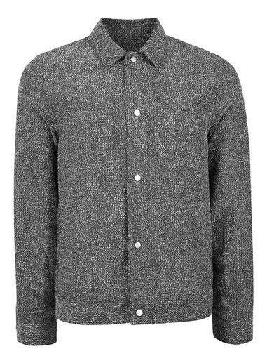 Topman Mens Grey Textured Formal Coach Jacket