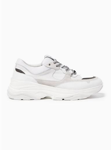 Selected Homme Mens Selected Homme White Leather Gavin Sneakers