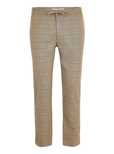 Topman Mens Navy Stone Heritage Check Woven Joggers