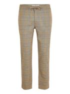 Topman Mens Navy Stone Heritage Check Woven Joggers