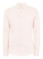 Topman Mens Blue Pink Premium Satin Stretch Long Sleeve Shirt