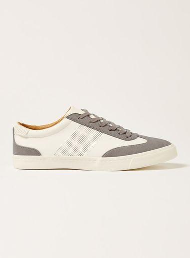 Topman Mens White Pu Swiss Retro Sneakers