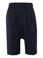 Topman Mens Blue Lux Navy Silk Mix Formal Shorts