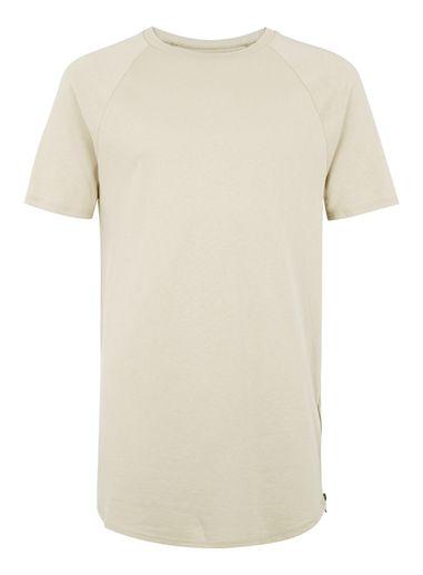 Topman Mens Stone Longline T-shirt