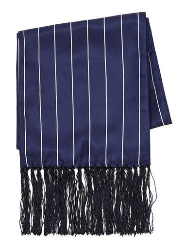 Topman Mens Blue Navy Pinstripe Dress Scarf