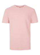 Topman Mens Pink Ottoman Textured T-shirt