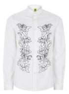 Topman Mens Noose & Monkey White 'bay Rose' Shirt