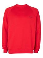 Topman Mens Aaa Red Make No Mistake Embroidered Slogan Sweatshirt