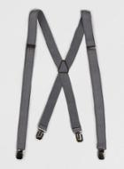 Topman Mens Grey Gray Skinny Suspenders