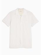 Selected Homme Mens Selected Homme White 'steins' Short Sleeve Organic Cotton Shirt