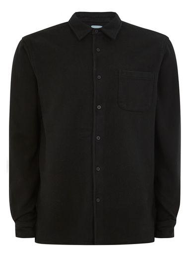 Topman Mens Ltd Black Carson Heavyweight Shirt