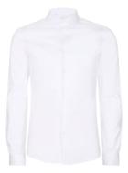 Topman Mens White Premium Satin Touch Dress Shirt
