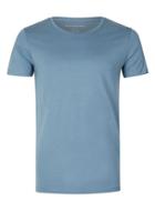 Topman Mens Selected Homme Blue Pima Cotton T-shirt