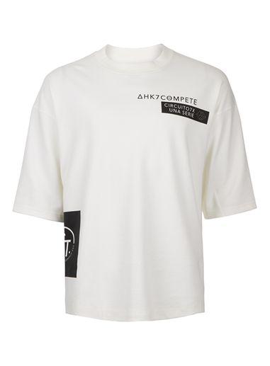 Topman Mens White Circuit Print Sweatshirt