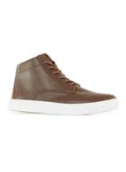 Topman Mens Brown Pu Sports Lace Boots