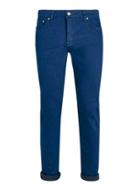 Topman Mens Premium Blue Coated Stretch Skinny Selvedge Jeans