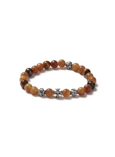 Topman Mens Brown Semi Precious Beaded Bracelet*