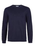 Topman Mens Blue Indigo Essential Crew Neck Sweater