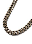 Topman Mens Gold Look And Black Link Chain Necklace*