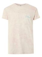 Topman Mens Pink Wash Locals Print Roller T-shirt
