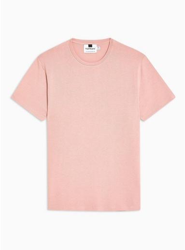 Topman Mens Pink Smart Handfeel Knitted T-shirt