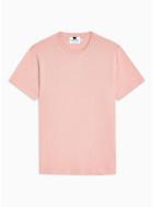 Topman Mens Pink Smart Handfeel Knitted T-shirt