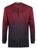 Topman Mens Red Jaded London Burgundy Ombre Longline Bomber Jacket*