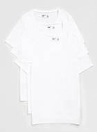 Topman Mens White Short Sleeve Scoop Neck T-shirt 3 Pack*