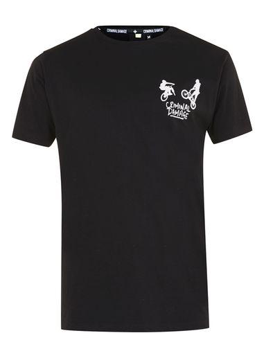 Topman Mens Criminal Damage Black 360 Print T-shirt*