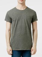 Topman Mens Selected Homme Grey/green T-shirt