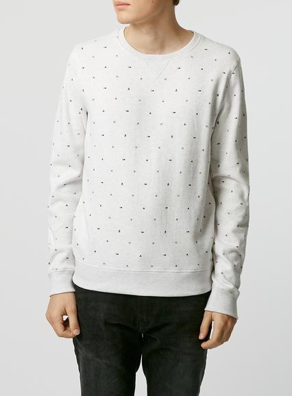Topman Mens Tommy Hilfiger Blue Sweater