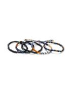 Topman Mens Orange Bead Bracelet Pack