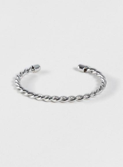 Topman Mens Grey Twist Cuff Bangle*