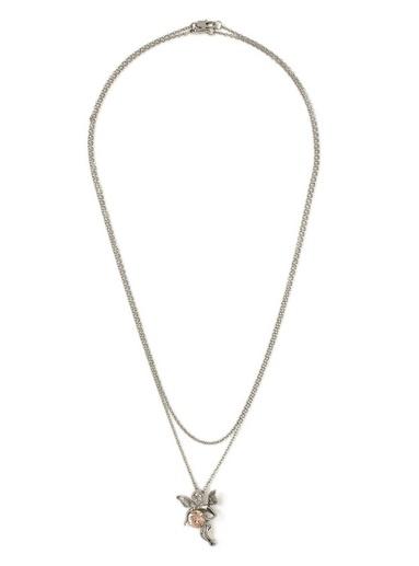 Topman Mens Silver Cherub Necklace*