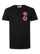 Topman Mens Black Badged T-shirt