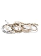 Topman Mens White Bead And Fabric Bracelet Pack*